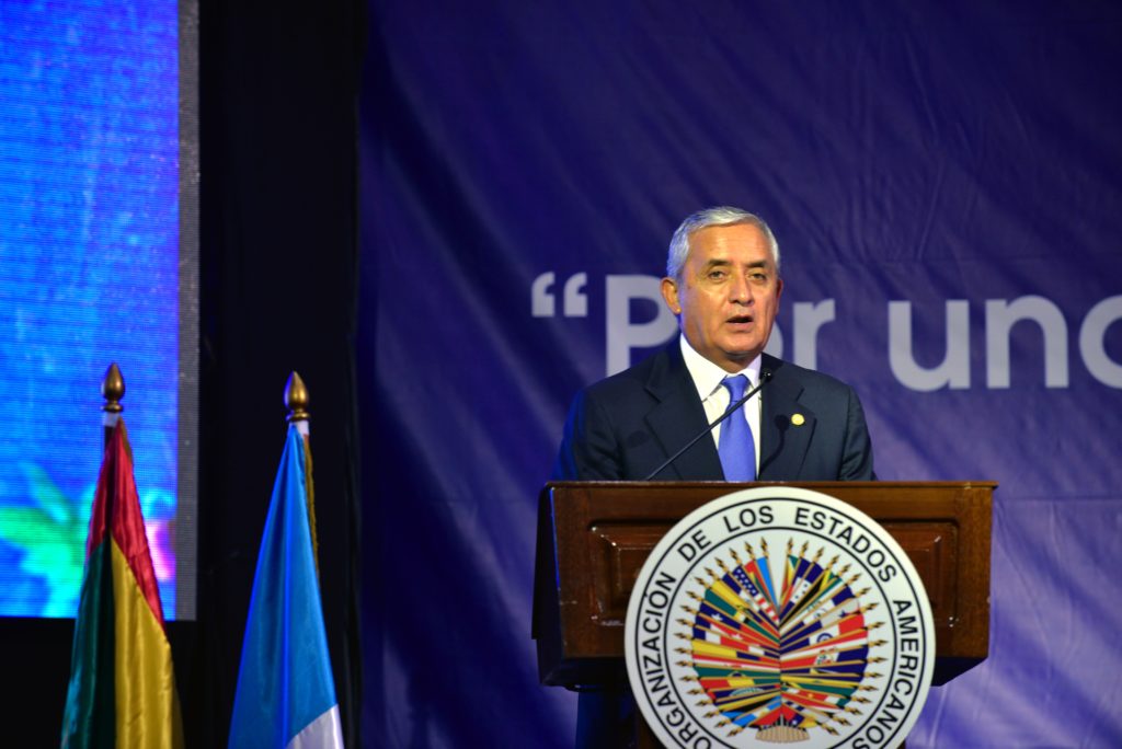 El expresidente Pérez Molina fue acusado de manejar una red corrupta en las aduanas de Guatemala / Flickr: OEA-OAS
