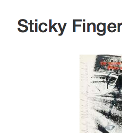 Sticky Fingers, el LP de los Rolling Stones cuya carátula diseñó Andy Warhol