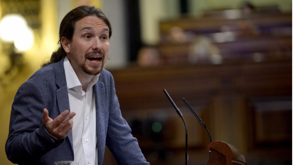 Pablo Iglesias defendió este martes la moción de censura presentada contra el Gobierno de Rajoy / Foto: Podemos 