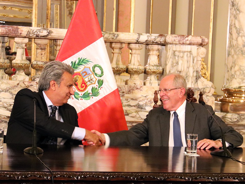 La primera visita de Moreno al exterior como presidente fue a Perú / Flickr: Vamos Lenín 