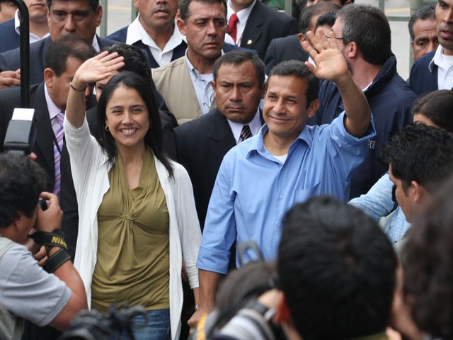 Ollanta Humala y su esposa, Nadine Heredia, se encuentran en prisión preventiva / Flickr: Globovision 