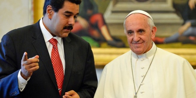 Nicolás Maduro le hizo una visita inesperada al Papa en octubre de 2016 / Foto: EFE 