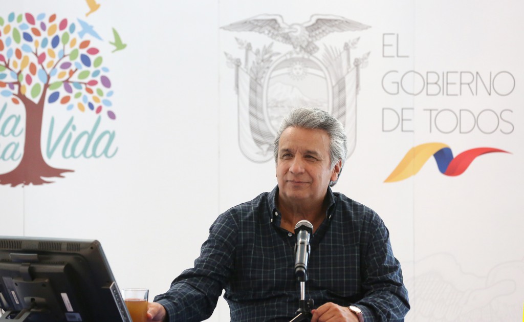 El decreto de Moreno permite contratos de participación con petroleras privadas / Flickr: Presidencia Ecuador