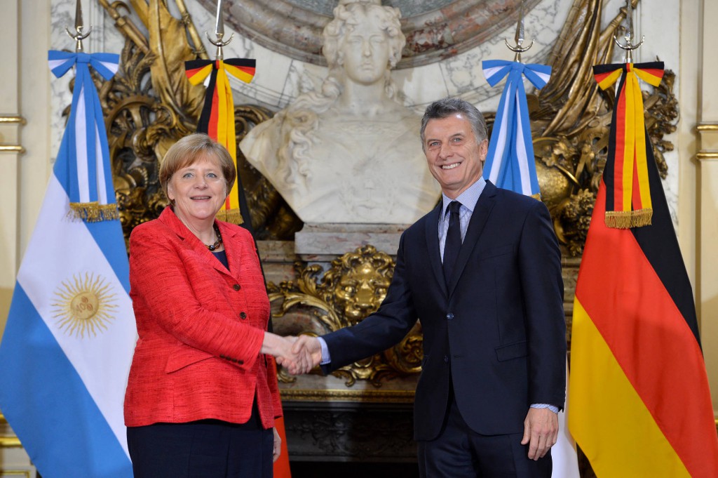 Merkel regresará a Buenos Aires en noviembre para el G-20 / Foto: Casa Rosada