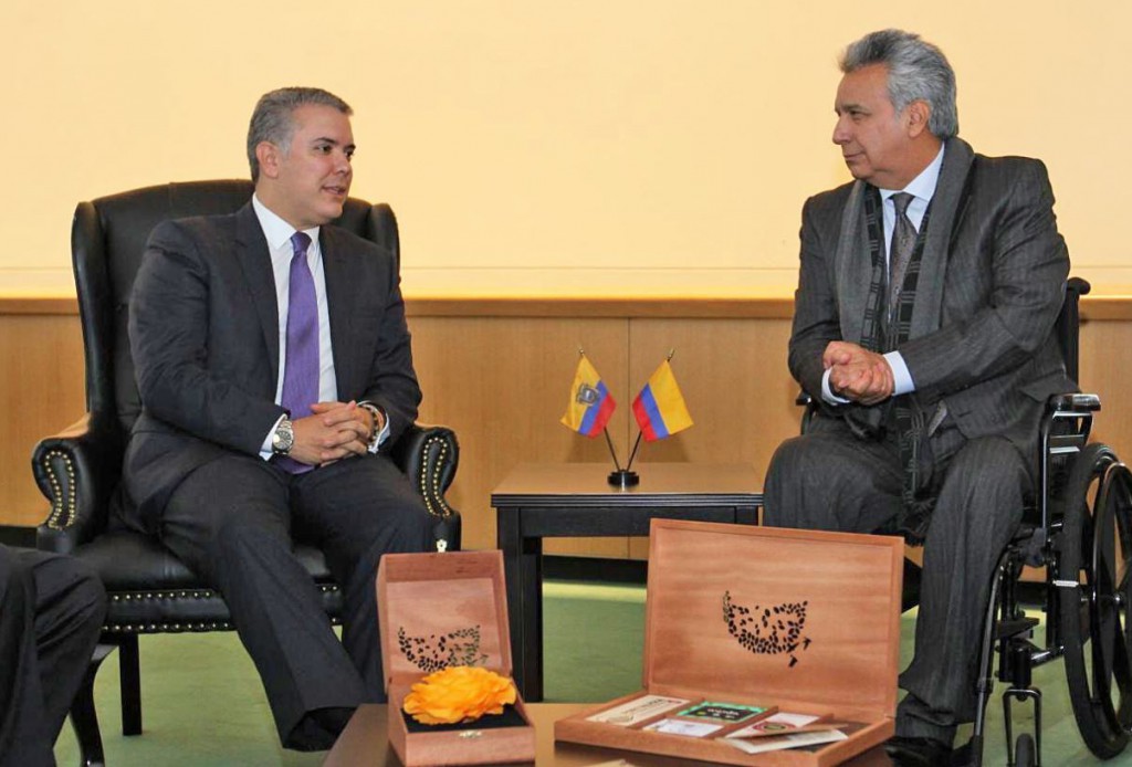 Moreno y Duque se comprometieron con la erradicación de cultivos ilícitos / Foto: @Lenin