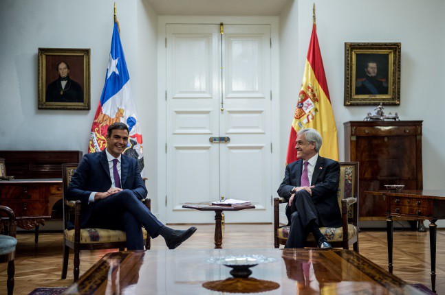 Venezuela copó las conversaciones entre Sánchez y Piñera en Santiago / Foto: Gobierno de Chile