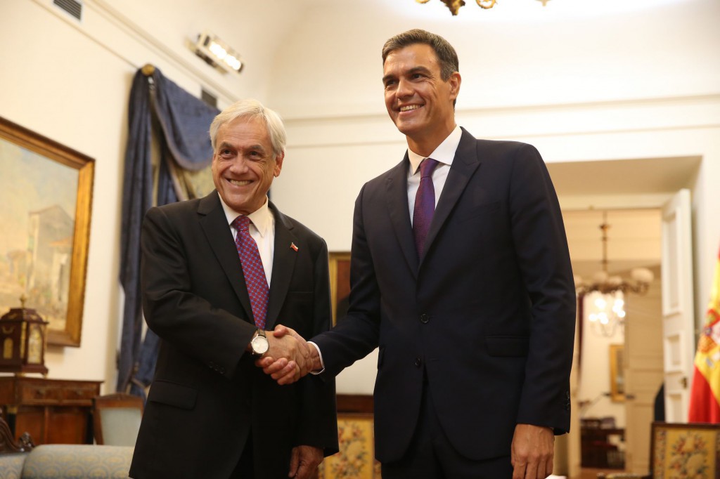Sánchez se reunió en Chile con el neoliberal Sebastián Piñera / Foto: Moncloa