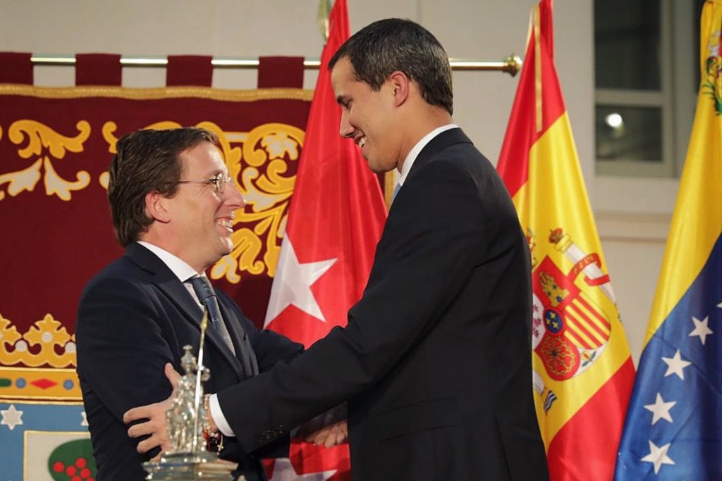 Almeida recibió a Guaidó como un jefe de Estado / Foto: PP