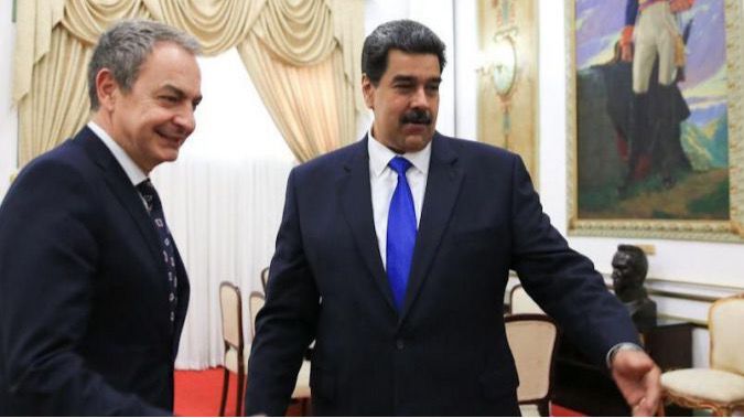 En enero de 2018 Zapatero demostró que actuaba claramente del lado de Maduro / Foto: PrensaVE