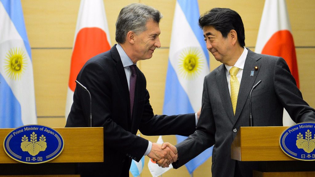 En Japón, Macri obtuvo compromisos de inversión como un crédito de 49,5 millones de dólares / Foto: Casa Rosada