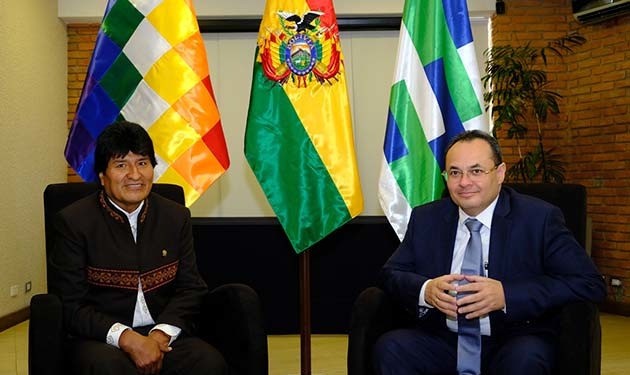 Evo Morales acudió como invitado al último directorio del banco de desarrollo / Foto: CAF