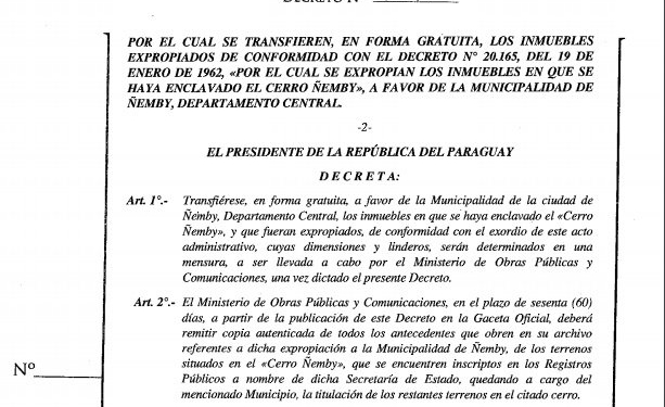 Los paraguayos que residían en Ñemby fueron expulsados en 1961 / Twitter: @MigueFranco09