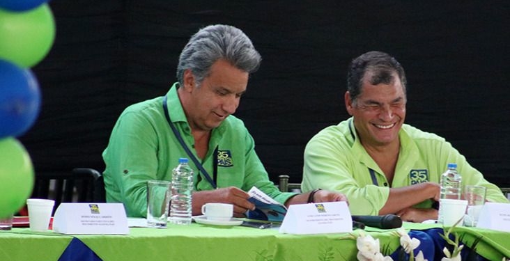 Lenín Moreno y Rafael Correa