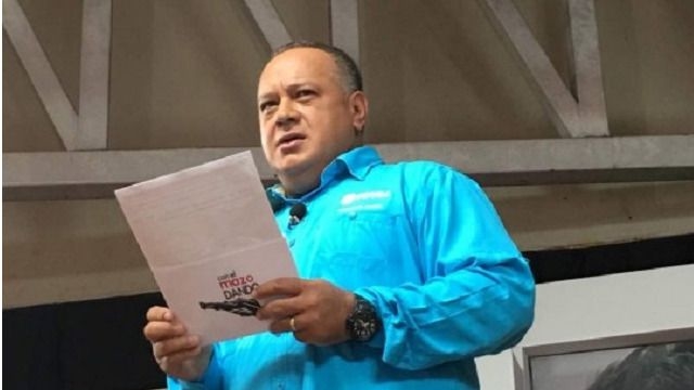 Diosdado Cabello hizo las acusaciones que dieron lugar a la persecución / Foto: Psuv