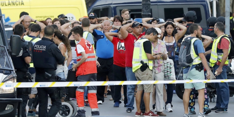 El atentado acabó con la vida de al menos 13 personas en Las Ramblas de Barcelona / EFE: Quique García