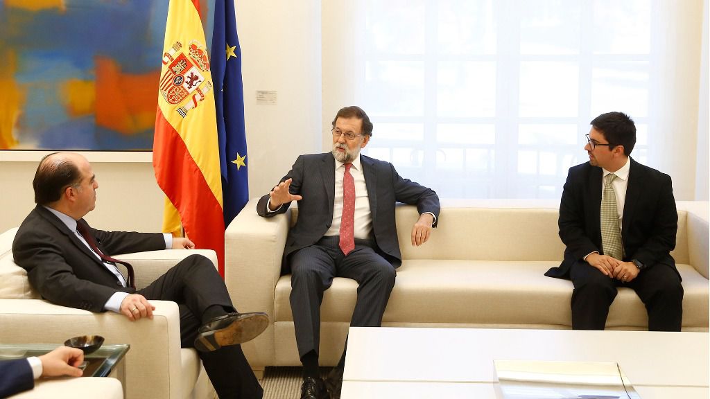 Julio Borges se reúne con Mariano Rajoy para denunciar la crisis humanitaria en Venezuela / Foto: La Moncloa