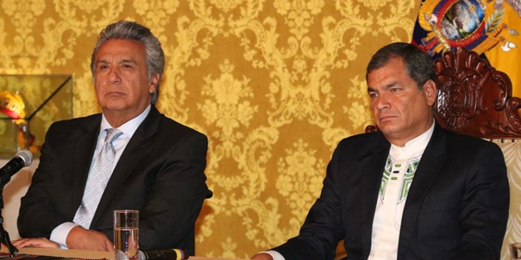 Lenín Moreno y Rafael Correa