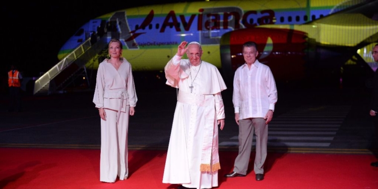 La crisis venezolana también fue protagonista en la visita oficial del Papa a Colombia / Foto: Presidencia de Colombia