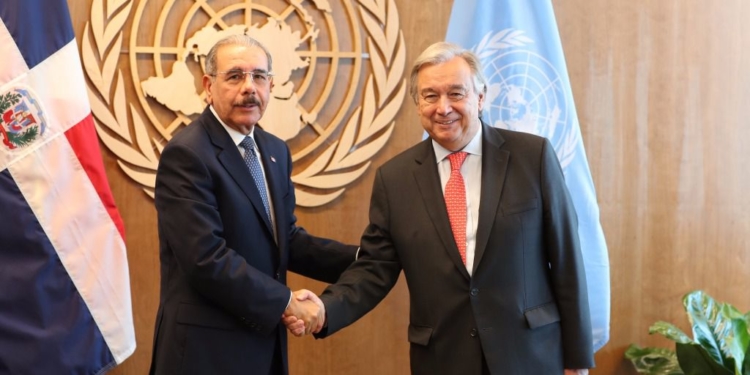 El presidente de República Dominicana, Danilo Medina, se reunió con el secretario general de la ONU, António Guterres y hablaron de Venezuela / Flickr: Presidencia RD