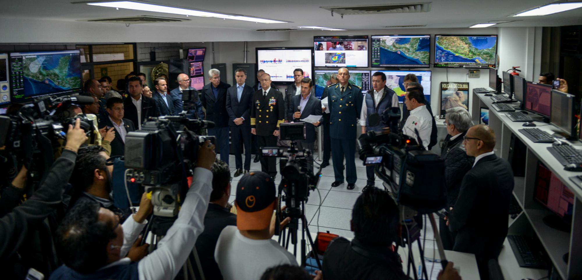 Dice Peña Nieto que en los próximos días se conocerá con detalle el impacto del terremoto / Foto: Presidencia de México