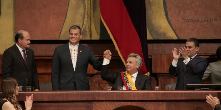 Lenín Moreno y Rafael Correa