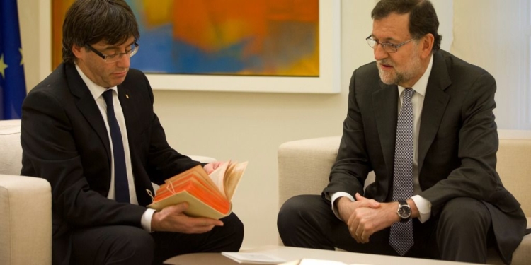 Carles Puigdemont y Mariano Rajoy