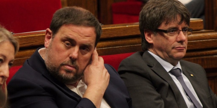 Oriol Junqueras y Carles Puigdemont