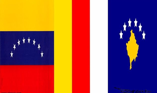 Bandera de Venezuela, Osetia del Sur y Kosovo