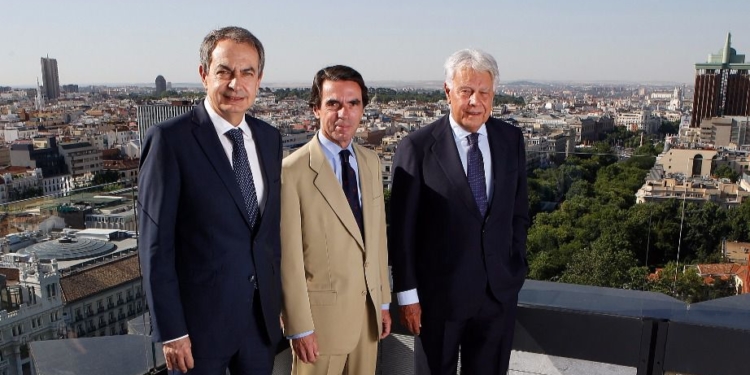 Rodríguez Zapatero, Aznar y González