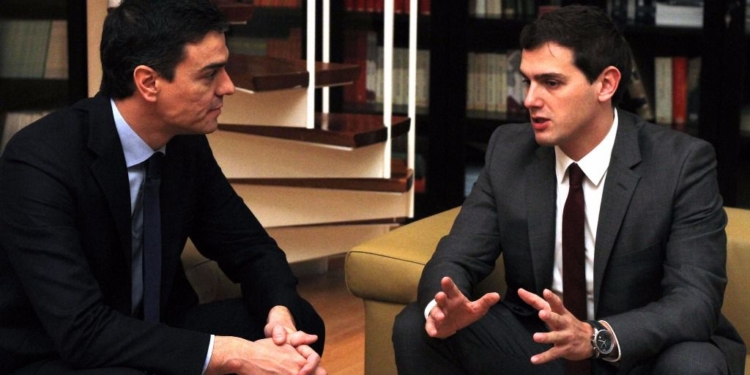 Pedro Sánchez y Albert Rivera