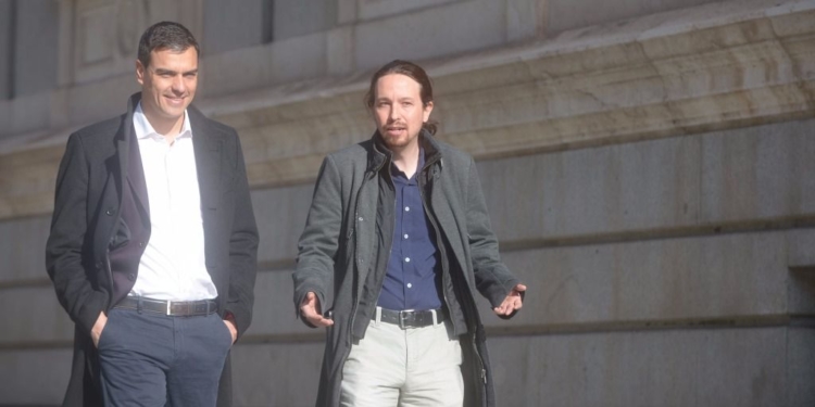 Pedro Sánchez y Pablo Iglesias