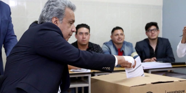 Ecuador votó ‘sí’ a la inhabilitación política para los condenados por corrupción / Foto: Presidencia Ecuador