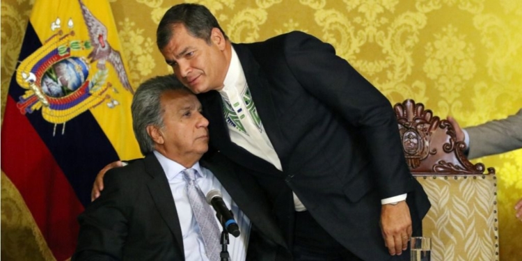 Lenín Moreno y Rafael Correa