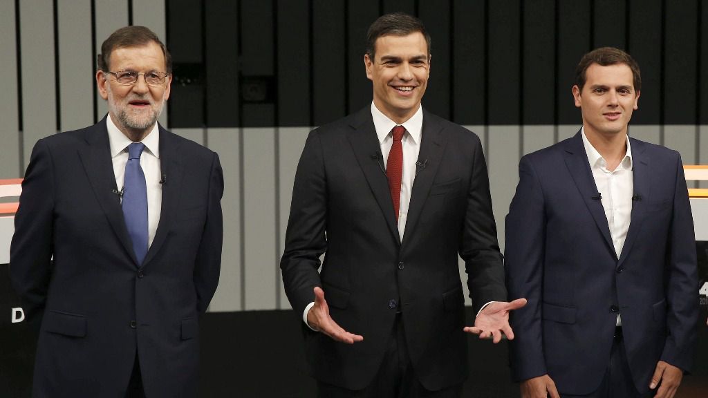 Mariano Rajoy, Pedro Sánchez y Albert Rivera