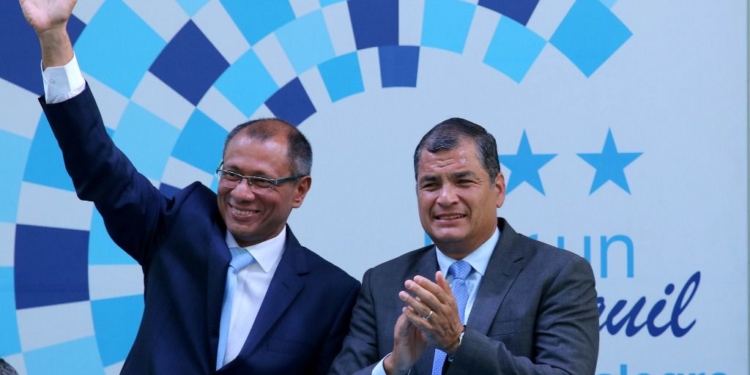 Rafael Correa y Jorge Glas