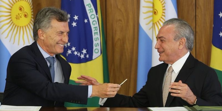 Mauricio Macri y Michel Temer