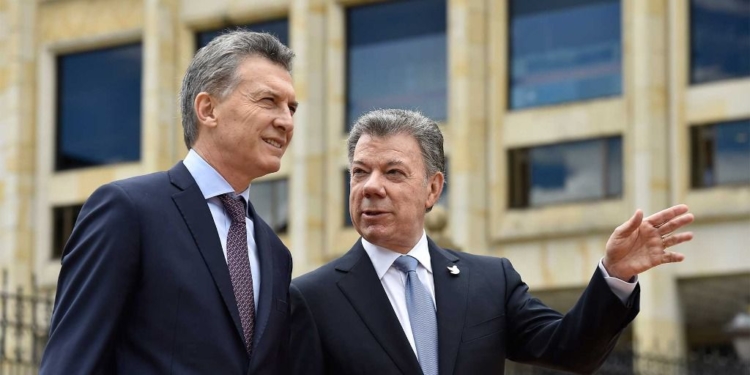 Mauricio Macri y Juan Manuel Santos