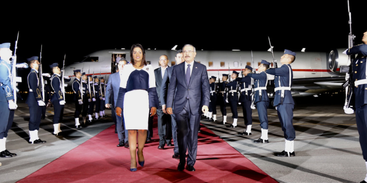 Danilo Medina fue el primer presidente en llegar a Lima / Foto: Presidencia de RD