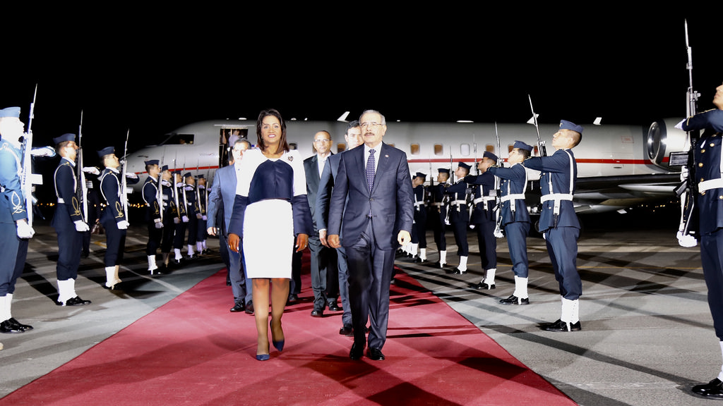 Danilo Medina fue el primer presidente en llegar a Lima / Foto: Presidencia de RD