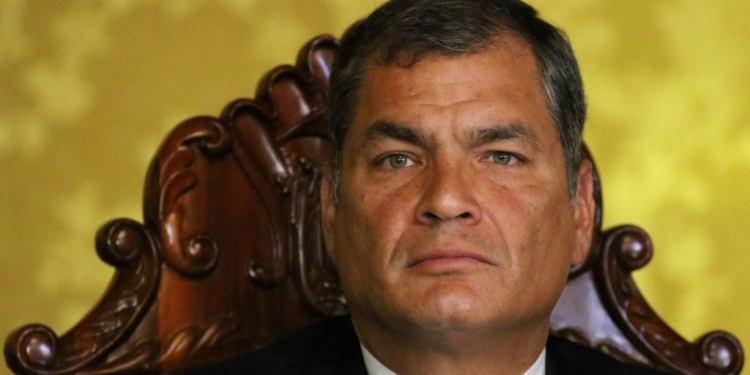 Rafael Correa tacha de “cortina de humo” sus presuntos vínculos con las FARC / Foto: Agencia de Noticias Andes