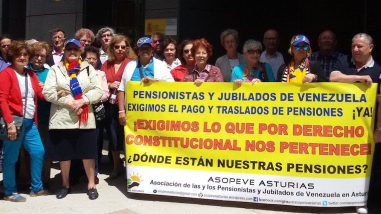 Los pensionistas venezolanos en España instan a Nicolás Maduro al pago “urgente” de la deuda / Foto: Asopeve Asturias