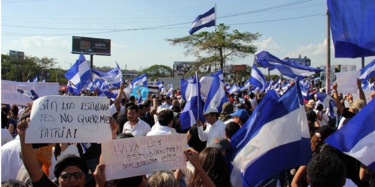 Manifestantes Nicaragua