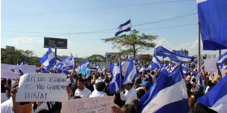 Manifestantes Nicaragua