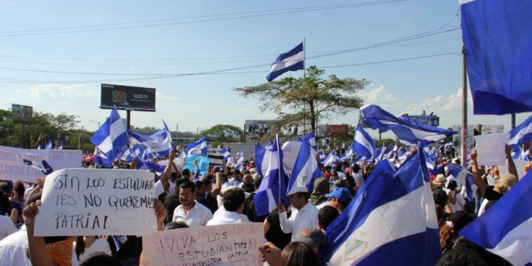 Manifestantes Nicaragua