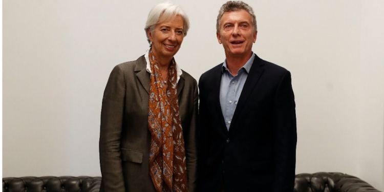 Mauricio Macri y Christine Lagarde