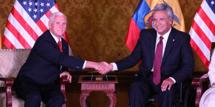 Mike Pence se reúne con Lenín Moreno en Ecuador / Twitter: @Lenin