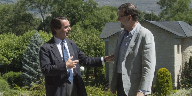 José María Aznar y Mariano Rajoy