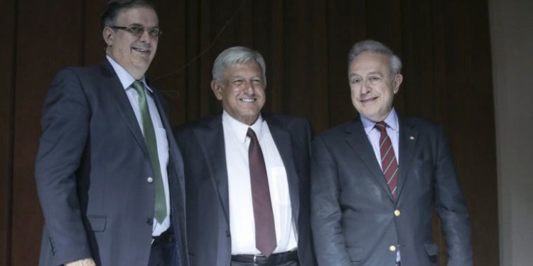 Marcelo Ebrard y López Obrador