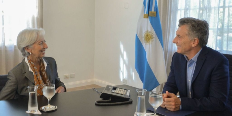 Mauricio Macri y Christine Lagarde