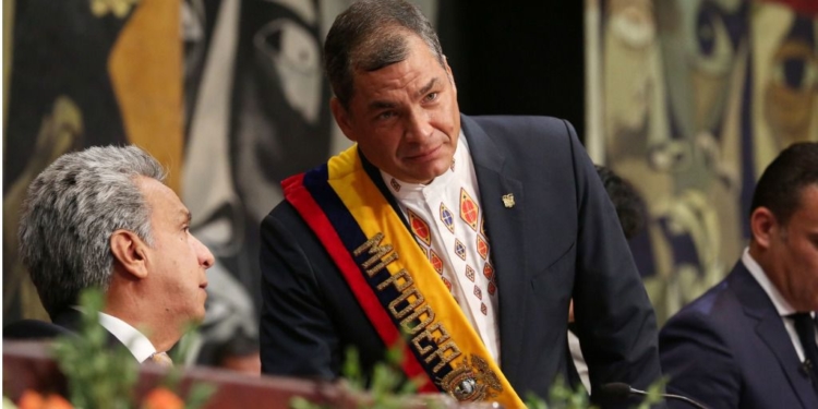 Lenín Moreno y Rafael Correa